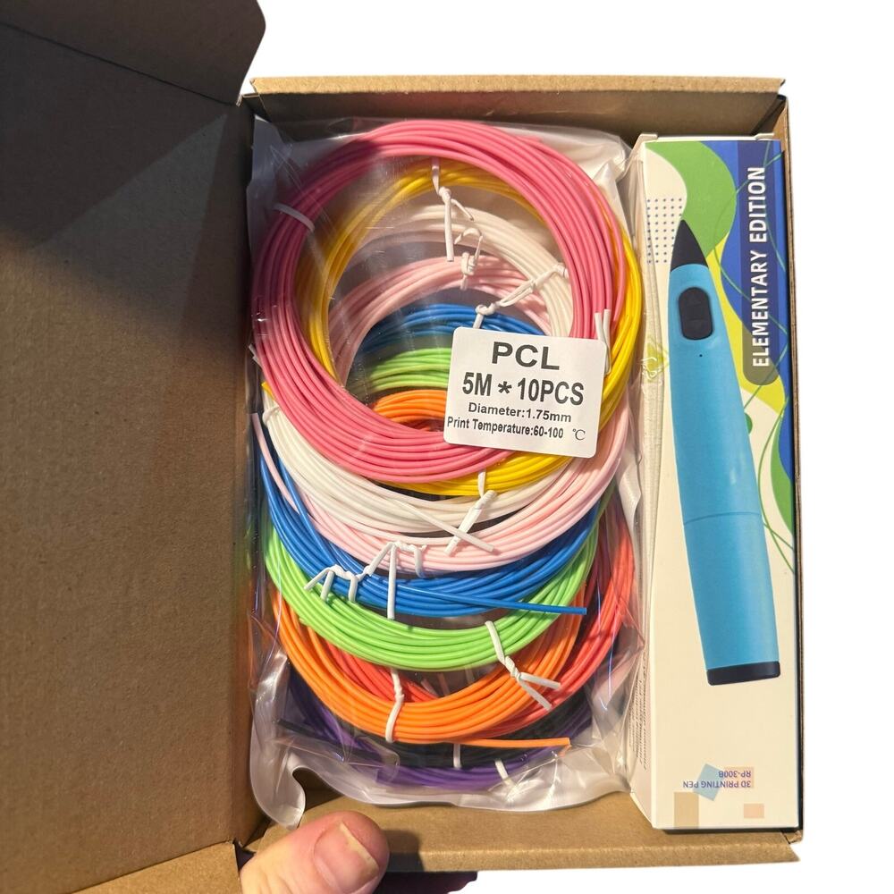 3D Printing Pen (“Elementary Edition”) with multiple filament colors - NIB